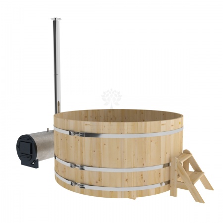 Фурако из кедра D=2.1 с наружной печкой. Фурако из кедра D=2.1 с наружной печкой.